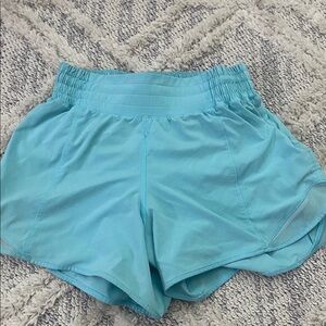 Lululemon Hotty hot blue shorts